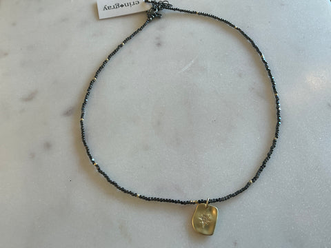 Simple starburst necklace