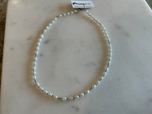 Dainty pearl necklace