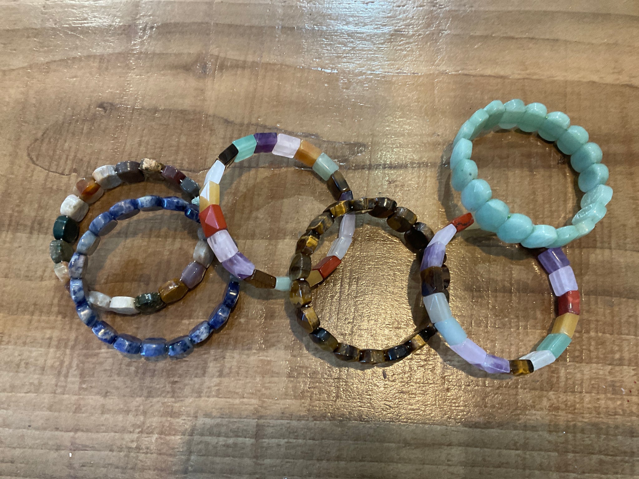 Mexican stone bracelets