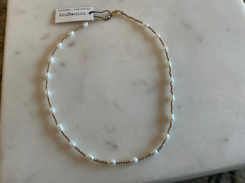 Rice pearl necklace