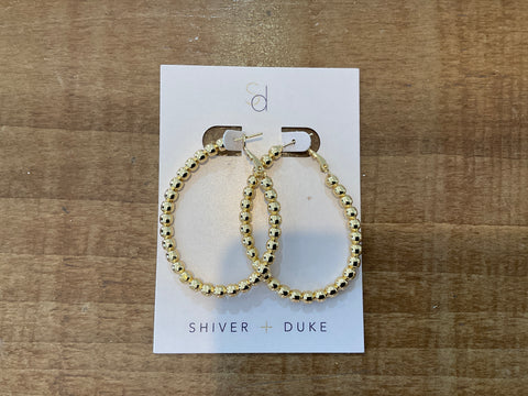 Gold Ball Hoops
