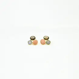 Stud earring Labradorite