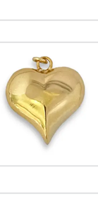 Puffy heart charm