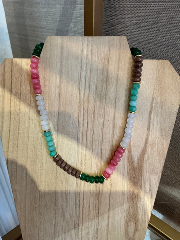 Jade beaded necklace