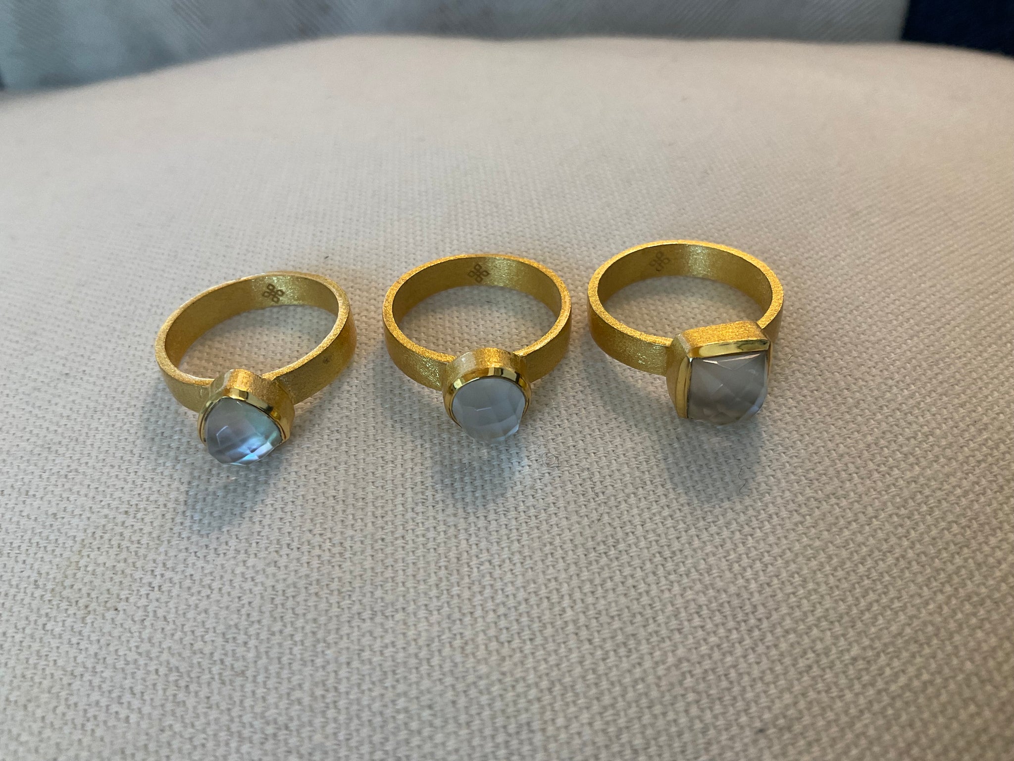 Moonstone rings