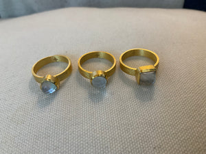Moonstone rings