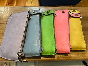 Mini crossbody wristlet