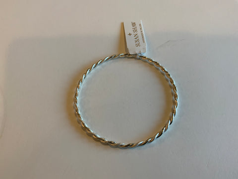 Twisted silver  bracelet